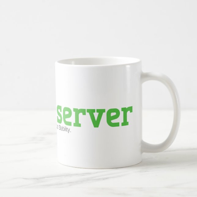Café Taza de Archserver con nuestro logotipo (Derecha)