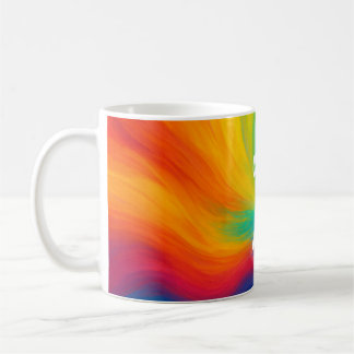 Café Taza De Arcoíris Colorido Lindo Color Mi Mundo 