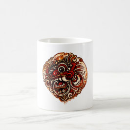 Café Taza de arte Balinés Barong