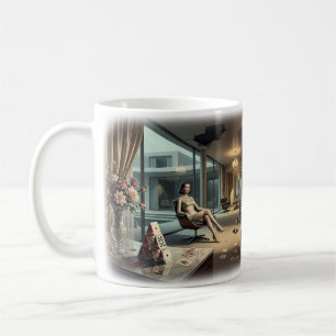 Café Taza de arte con 'En cada hogar de ensueño, un dol