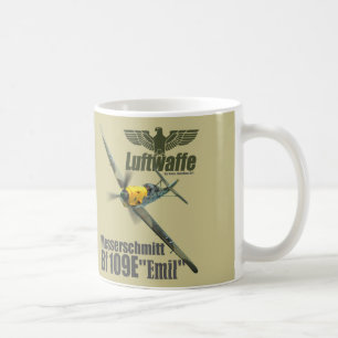 Café Taza de Arte de Aviación "Messerschmitt Bf 109"
