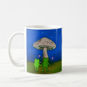 Café Taza de arte de bosque de cuento de hadas del viaj