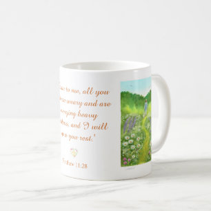Café Taza de arte de fe, Descanso, Tiempo con Jesús