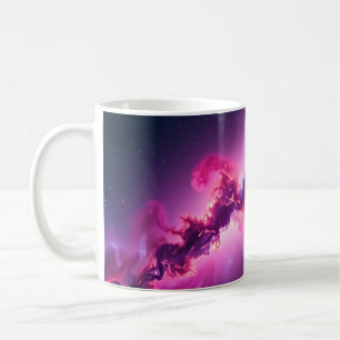 Café Taza de arte de galaxia cósmica – Diseño de nebulo