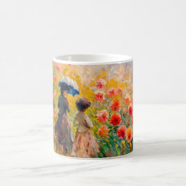 Café Taza de Arte de Jardín Impresionista Camino de Dah