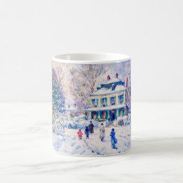 Café Taza de arte de jardín impresionista Jardín de inv