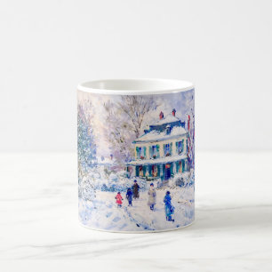 Café Taza de arte de jardín impresionista Jardín de inv