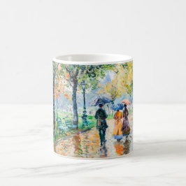 Café Taza de Arte de Jardín Impresionista Paseo por el 