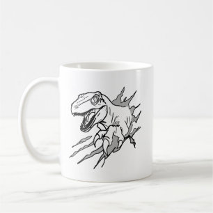 Café Taza de arte de línea metálica de garra de Velocir