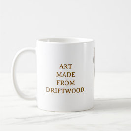 CAFÉ TAZA DE ARTE DE MADERA FLOTANTE