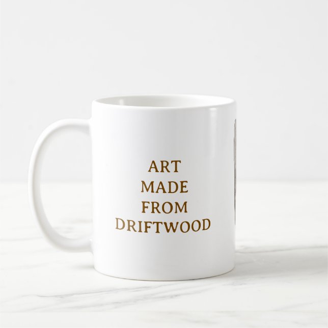 CAFÉ TAZA DE ARTE DE MADERA FLOTANTE (Izquierda)