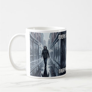 Café Taza de arte de misterio urbano noir Sombras Vigil
