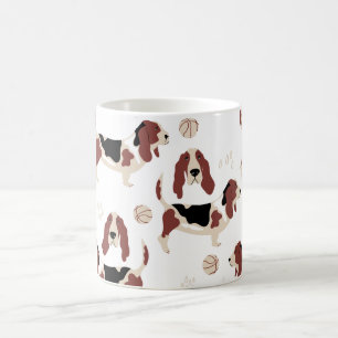 Café Taza de arte de perro • Estilo de arte pop brillan