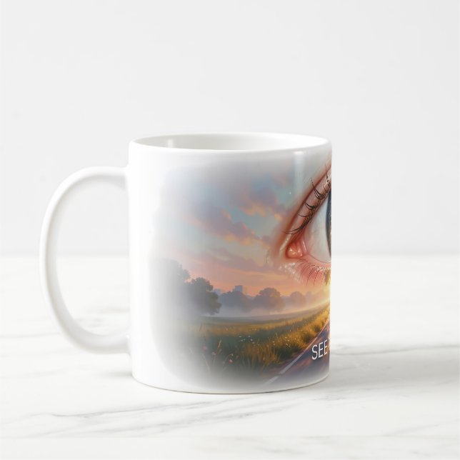 Café Taza de arte de visión de tu camino (Izquierda)