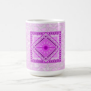 CAFÉ TAZA DE ARTE DECORATIVO PURPURA CUMPLEAÑOS