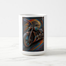 Café Taza de arte en mosaico Retro Spectrum Cruiser