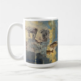 Café Taza de arte fino Fish Market por Carol Worthingto