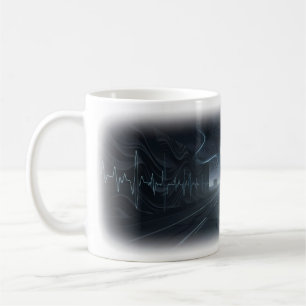 Café Taza de arte Neon Apple Pulse en Midnight Road