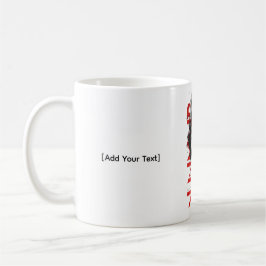 Café Taza de Arte Polka Basura con Busto Clásico Agriet