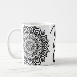 Café Taza de arte 'Sí puedes' con mandala motivacional