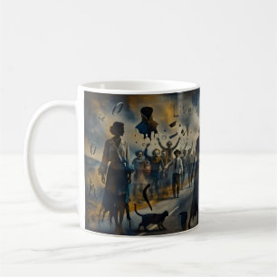Café Taza de arte surrealista de Rolling Stone Lost Hig