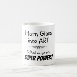 Café Taza de artista de vidrio superior