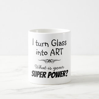Café Taza de artista de vidrio superior