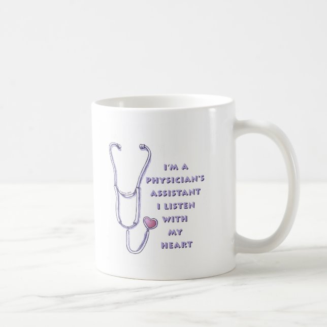 Café Taza de Asistente Médico del Corazón (Derecha)