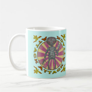 Café Taza de ataque de robot alienígena