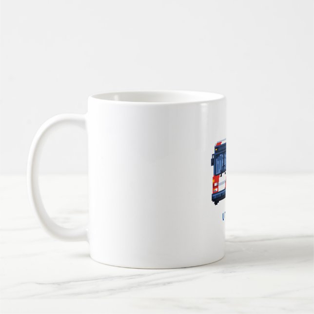 Café Taza de autobús de 8 bits (Izquierda)