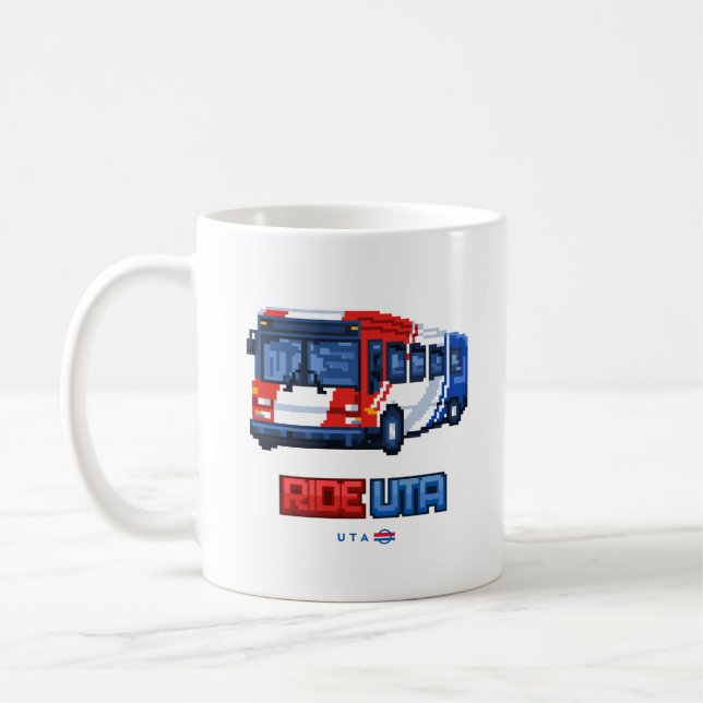 Café Taza de autobús UTA de 8 bits (Izquierda)