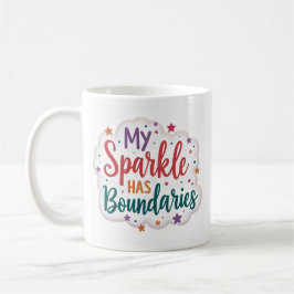 Café Taza de autocuidado 'Mi brillo tiene límites'