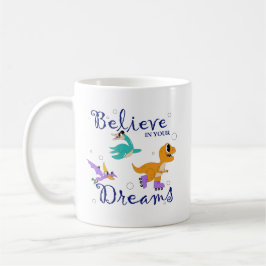 Café Taza de aventura de dinosaurios 'Cree en tus sueño