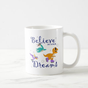 Café Taza de aventura de dinosaurios 'Cree en tus sueño