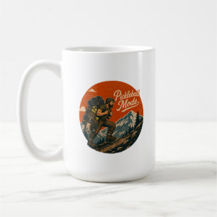 Café Taza de aventura deportiva vintage modo Pickleball