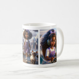 Café Taza de Aventura Panola & Gata | Imaginación, Amig