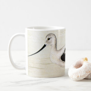 Café Taza de aves playeras de vida marina vintage, aves