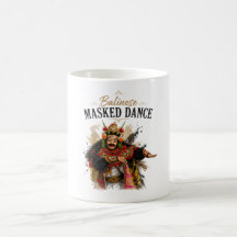 Taza de Baile Enmascarado Balinés