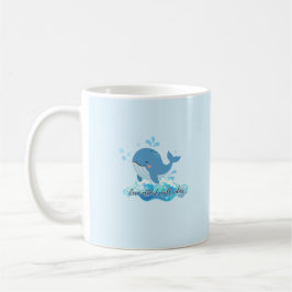 Café Taza de ballena del océano linda
