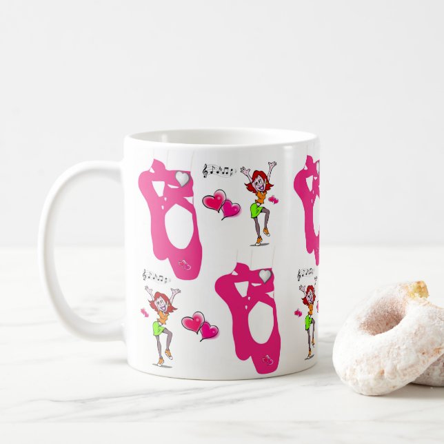 Café Taza de ballet (Con donut)