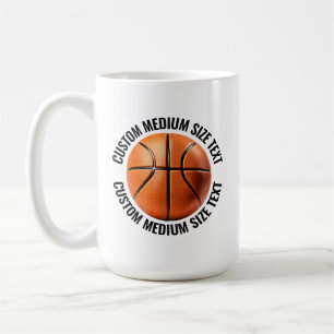 Café Taza de Baloncesto Personalizada de Tamaño Mediano