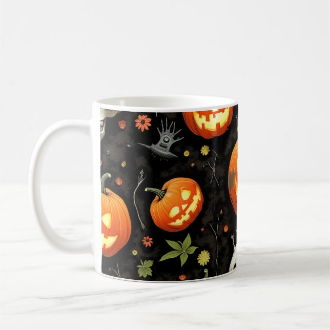 Café taza de barro de Halloween (Izquierda)