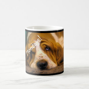 Café Taza de Basset Hound lunes