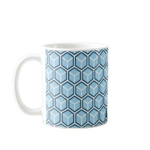 Taza de bebidas calientes con patrón de panal de a