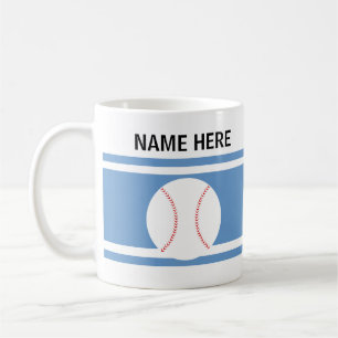 Café Taza de béisbol personalizada