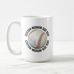 Café Taza de béisbol personalizada de tamaño mediano 45