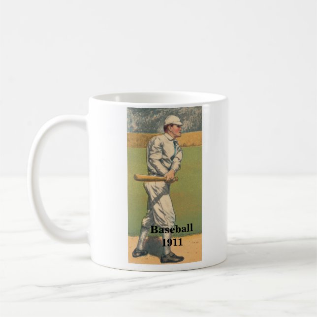 Café Taza de béisbol vintage 1911 (Izquierda)