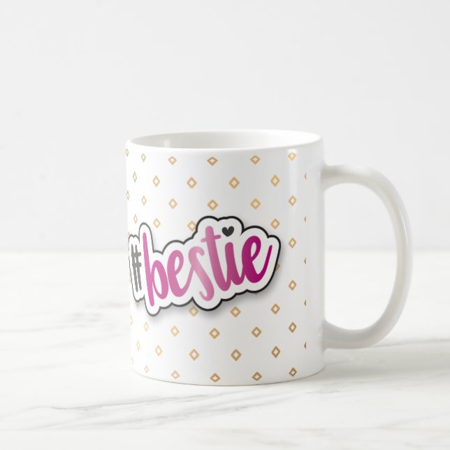 Café Taza de Bestie con efecto rosado del Relieve (Derecha)