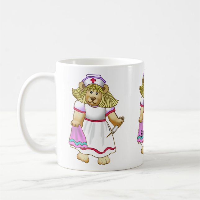 Café Taza de Betsy Bear Enfermera (Izquierda)
