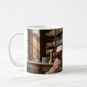 Café Taza de bienvenida de taberna trapista belga cálid